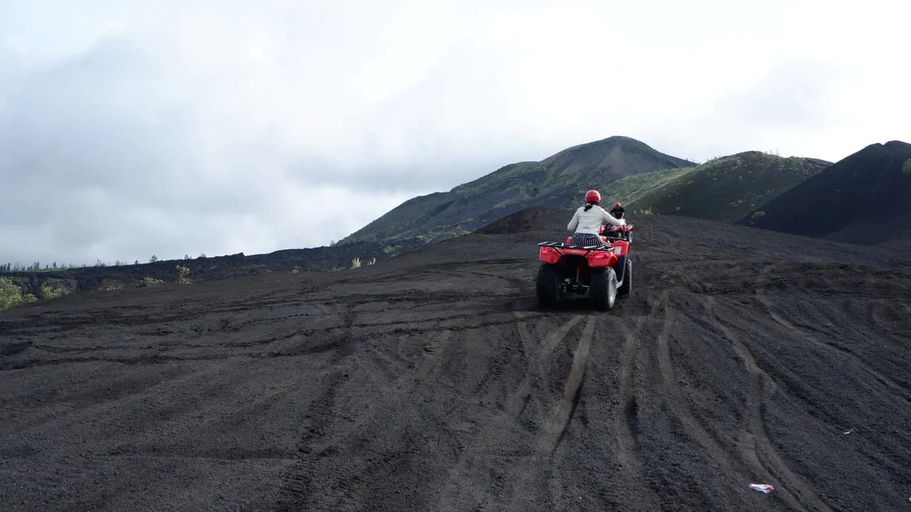 Mount Batur Quad Bike Tour and Hot Spring Visit
