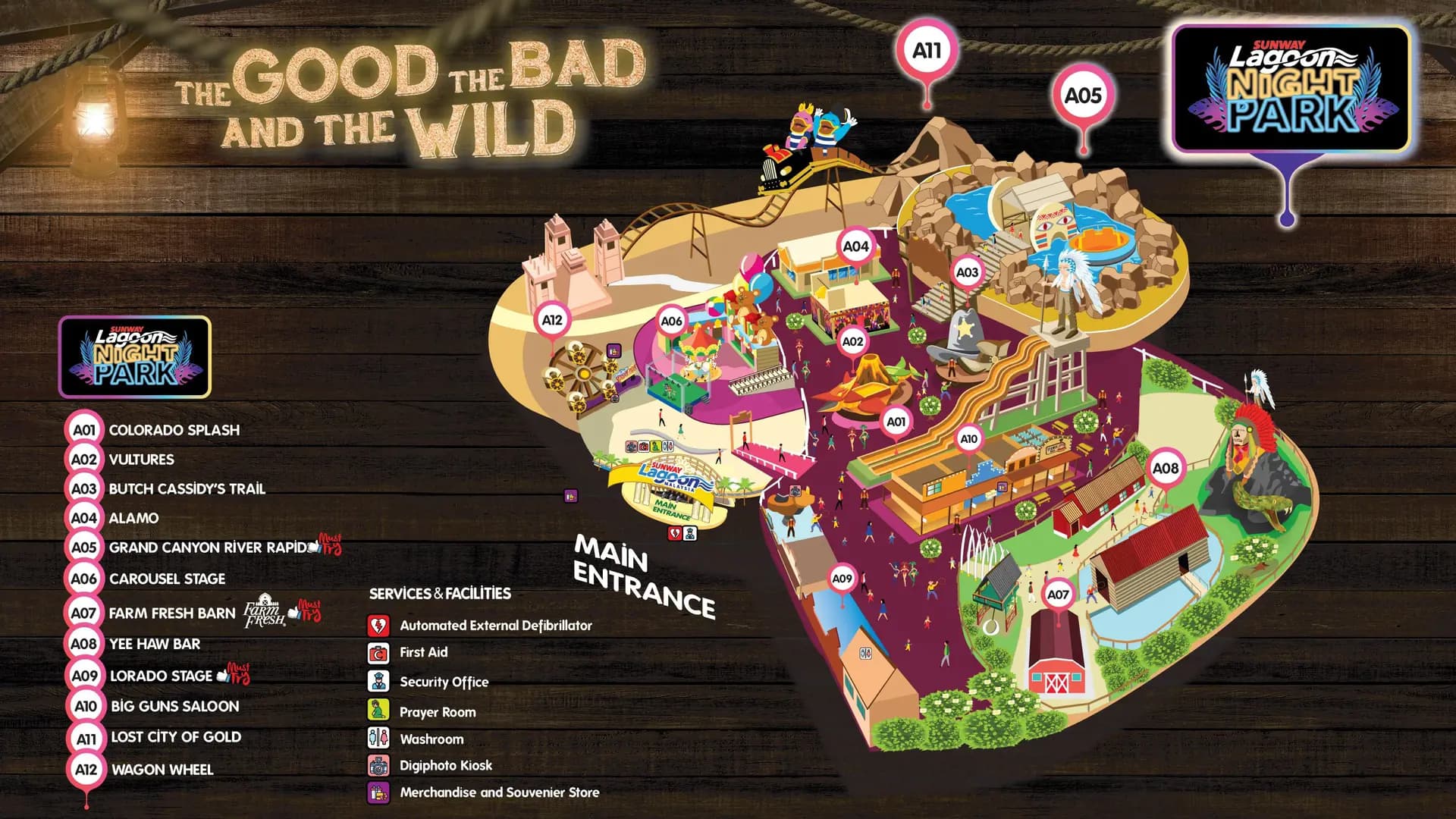 Sunway Lagoon Theme Park Ticket - Photo 104